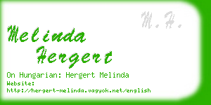 melinda hergert business card